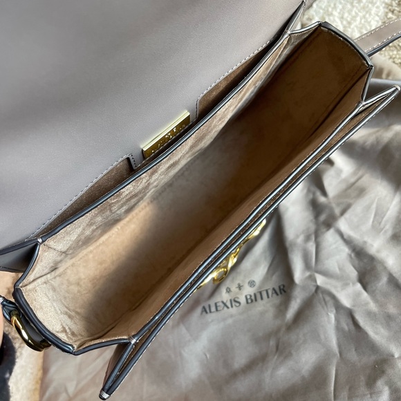 Alexis Bittar Twisted Gold Saddle Bag - Picture 5 of 8